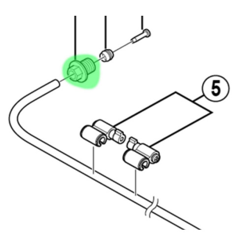 Disku bremžu šļūteņu montāžas detaļa Shimano SM-BH90 flange