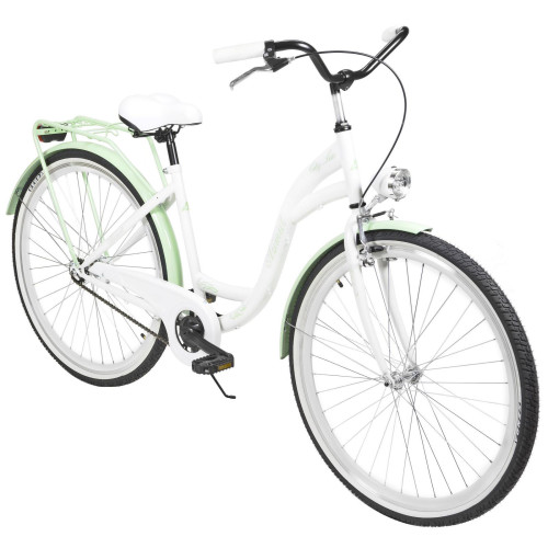 Velosipēds AZIMUT City Lux 28" 2023 white-mint