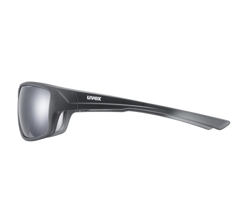 Brilles Uvex Sportstyle 230 black mat / litemirror silver