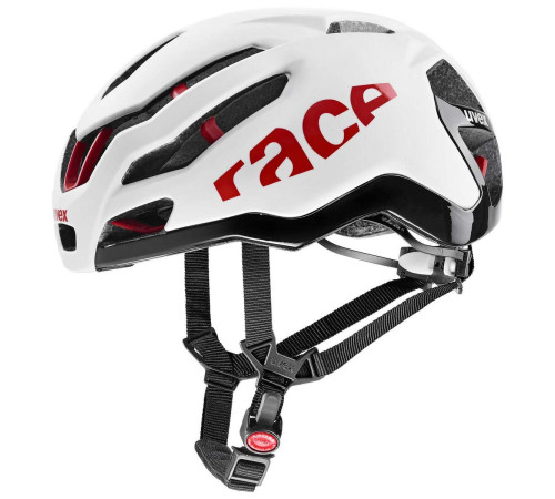 Velo ķivere Uvex Race 9 white-red-53-57CM