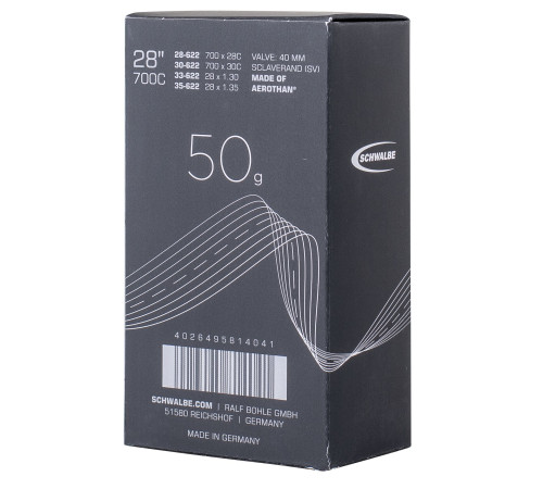 Kamera 28" Schwalbe SV16E Aerothan 40mm (28/35-622)