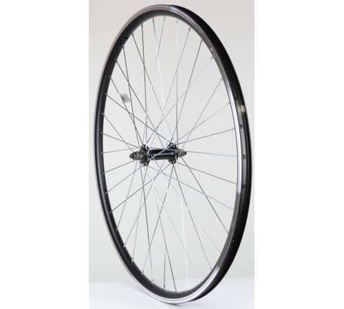 Front wheel 28" Alu hub, machinery bearings doublewall black rim
