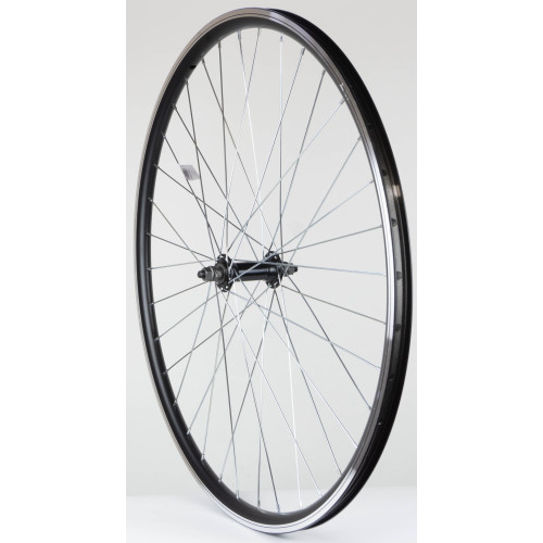 Front wheel 28" Alu hub, machinery bearings doublewall black rim
