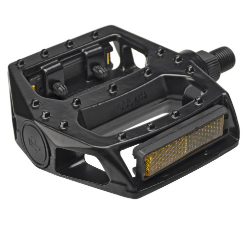 Pedāļi Azimut BMX Platform Alu 1/2" lodīšu gultnis un atstarotāji black