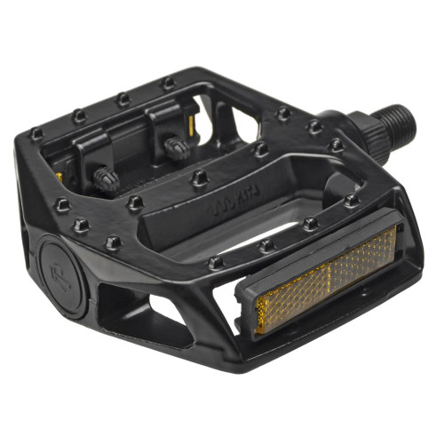 Pedāļi Azimut BMX Platform Alu 1/2" lodīšu gultnis un atstarotāji black