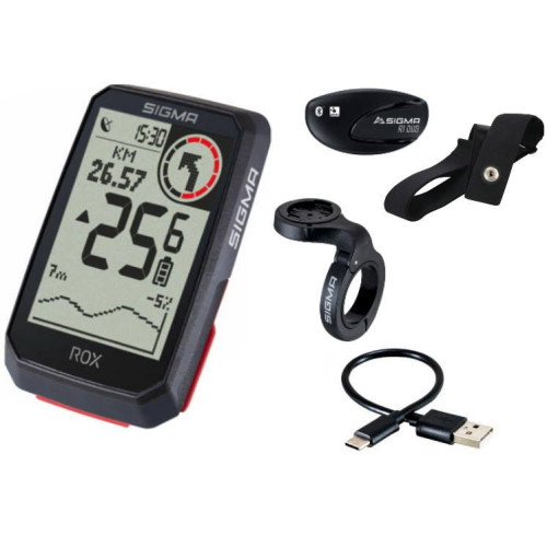 Velodators SIGMA ROX 4.0 GPS Black HR Set