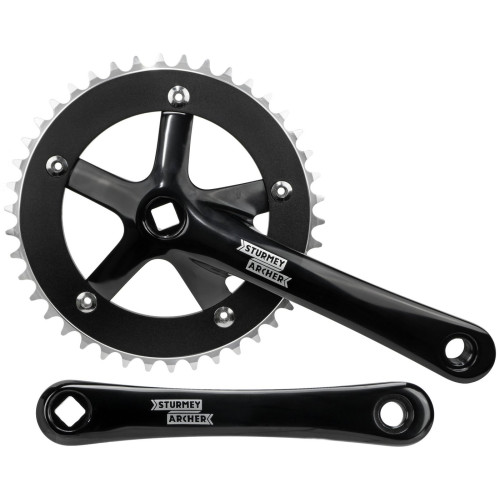 Front crankset Sturmey-Archer 170mm 1-speed black-42T