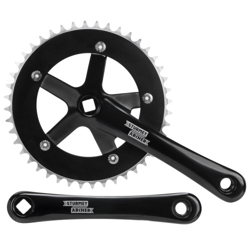 Front crankset Sturmey-Archer 170mm 1-speed black-44T