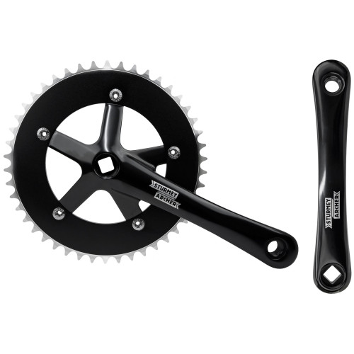Front crankset Sturmey-Archer 170mm 1-speed black-46T