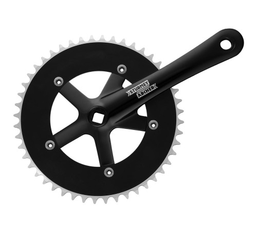Front crankset Sturmey-Archer 170mm 1-speed black-48T