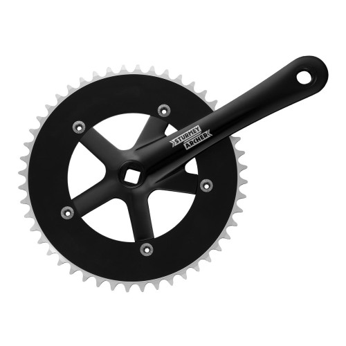 Front crankset Sturmey-Archer 170mm 1-speed black-48T