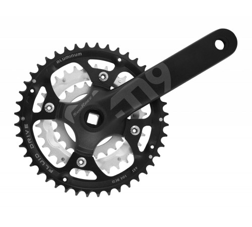 Front crankset SunRace FCM914 44x32x22T 175mm 3x9-speed