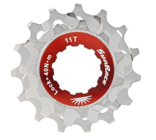 Aizmugurējā ķēde set SunRace SPCS10 11-13-15T 10-speed with lockring metallic