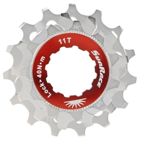 Aizmugurējā ķēde set SunRace SPCS10 11-13-15T 10-speed with lockring metallic
