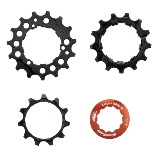 Aizmugurējā ķēde set SunRace SPCS11 11-13-15T 11-speed with lockring black