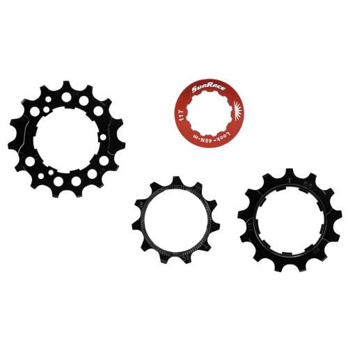 Aizmugurējā ķēde set SunRace SPCS10 11-13-15T 10-speed with lockring black