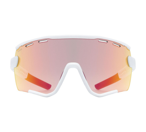 Brilles Uvex Sportstyle 236 Set small white mat / mirror red