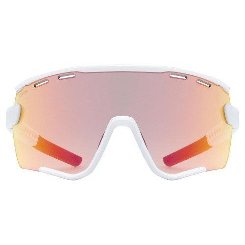 Brilles Uvex Sportstyle 236 Set small white mat / mirror red