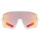 Brilles Uvex Sportstyle 236 Set small white mat / mirror red
