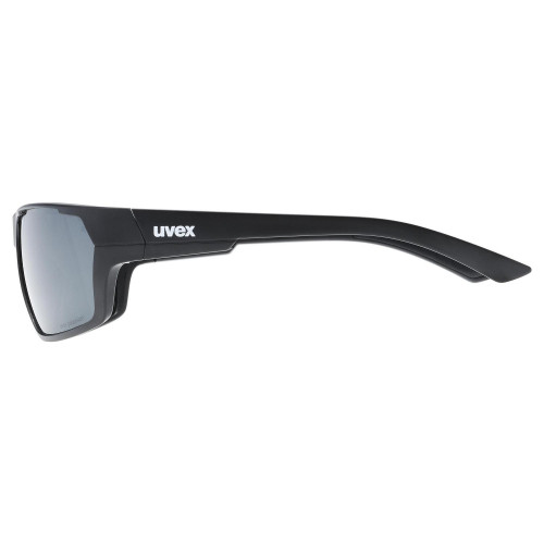 Brilles Uvex Sportstyle 233 P black mat / litemirror silver