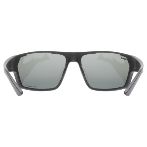 Brilles Uvex Sportstyle 233 P black mat / litemirror silver