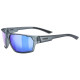 Brilles Uvex Sportstyle 233 P smoke mat / mirror blue