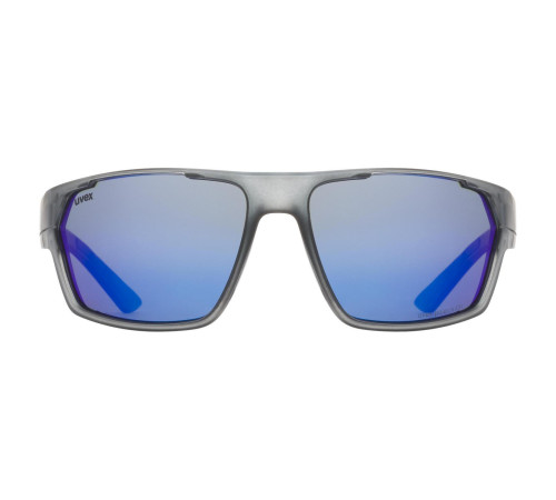 Brilles Uvex Sportstyle 233 P smoke mat / mirror blue