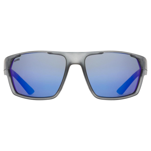 Brilles Uvex Sportstyle 233 P smoke mat / mirror blue