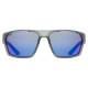 Brilles Uvex Sportstyle 233 P smoke mat / mirror blue