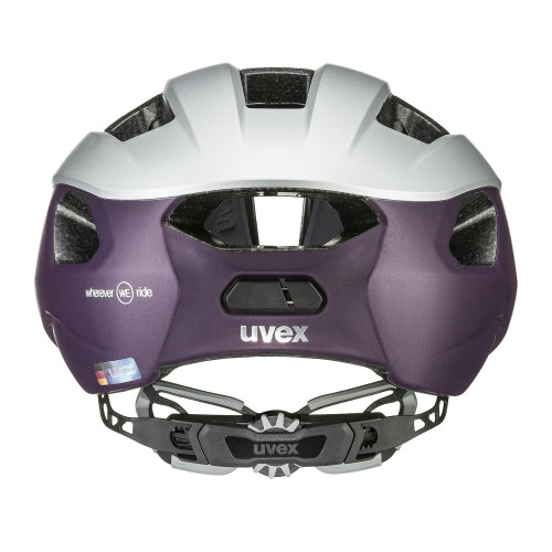 Velo ķivere Uvex Rise cc silver-plum WE-52-56CM