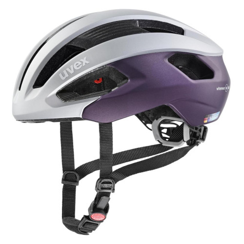 Velo ķivere Uvex Rise cc silver-plum WE-52-56CM