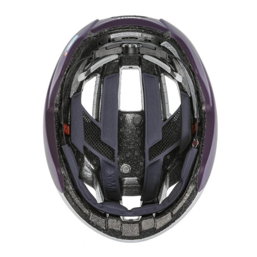 Velo ķivere Uvex Rise cc silver-plum WE-52-56CM