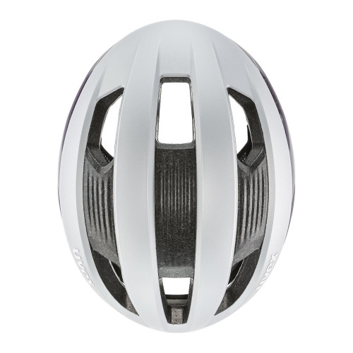 Velo ķivere Uvex Rise cc silver-plum WE-52-56CM