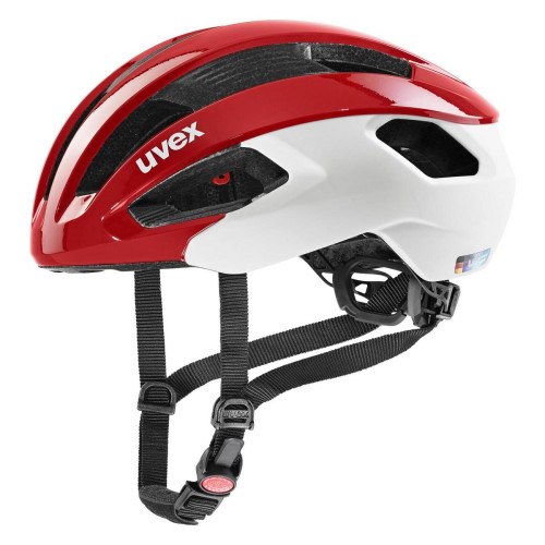 Velo ķivere Uvex Rise cc red-white mat-52-56CM