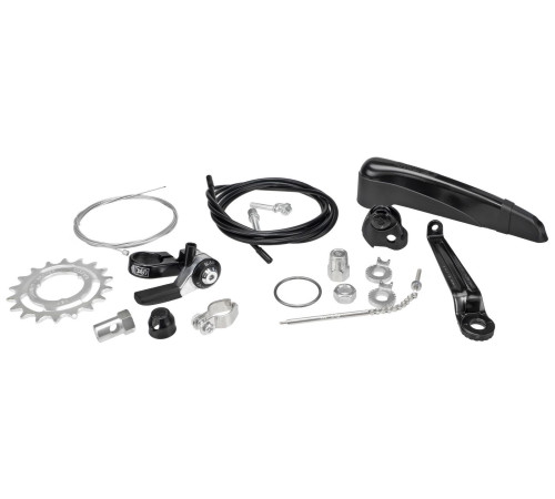 Rear hub Sturmey-Archer S­RF3 Alu 36H 3-speed freewheel black