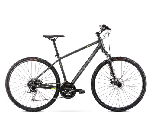 Bicycle Romet Orkan 3 M 28" 2022 graphite-yellow-18" / M