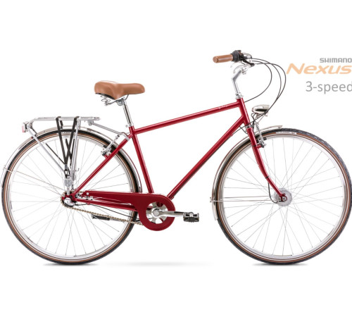 Bicycle Romet Vintage Classic M 28" Alu 2022 red-18" / M