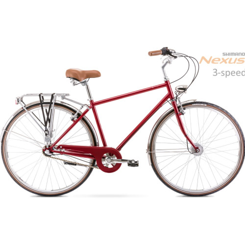 Velosipēds Romet Vintage Classic M 28" Alu 2022 red-18" / M