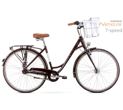 Velosipēds Romet Pop Art Lux 28" Alu 2022 bordo mat-18" / M