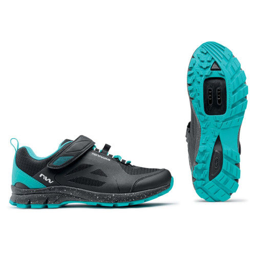 Cycling shoes Northwave Escape Evo WMN MTB AM black-aqua-40