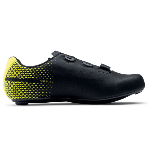 Cycling shoes Northwave Core Plus 2 Road black-yellow fluo-45