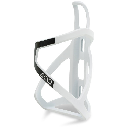 Bottle cage ACID HPP Left-Hand Sidecage matt white'n'glossy black
