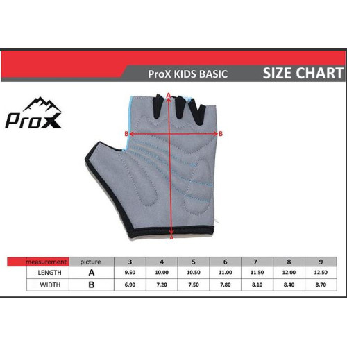 Velo cimdi ProX Kids Basic blue-XXS6