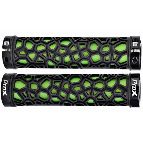 Stūres rokturi ProX GP-53 130mm Lock-on green-black
