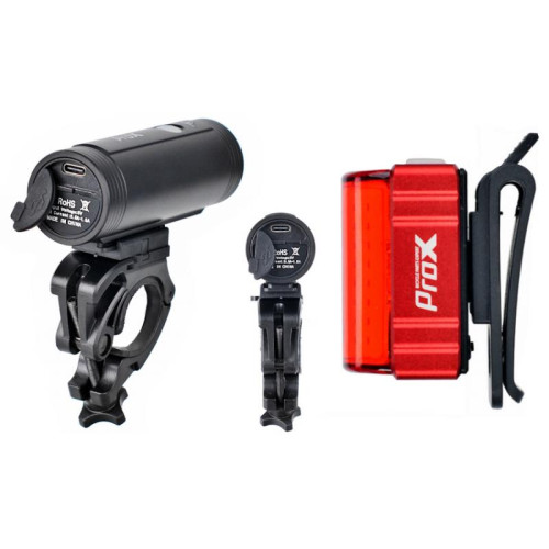 Apgaismojums komplekt ProX Spika 1100Lm + Zera S 80Lm USB