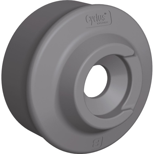 Bicycle service stand part Cyclus Tools axle support adapter B short slotted plastic (290012)
