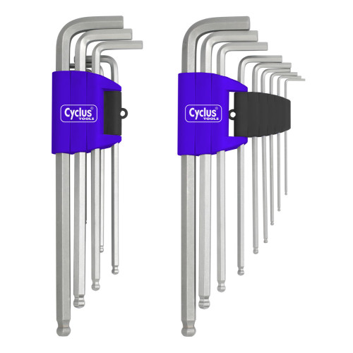 Atslēgu komplekts Cyclus Tools Imbus Hexagon ball-end 9 pcs. with holder (720559)
