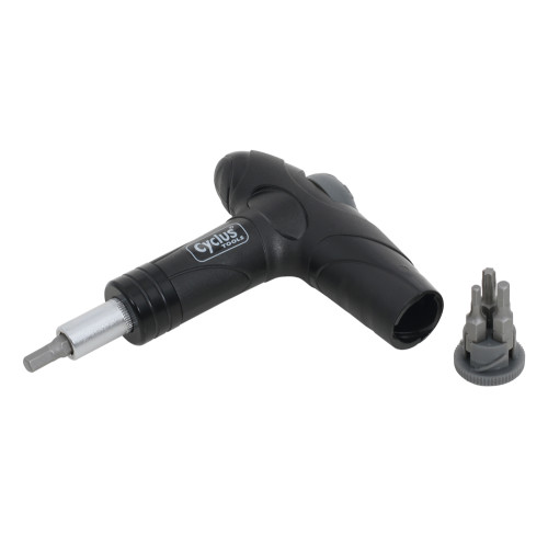 Tool Cyclus Tools Torque T-spanner adjustable 4/5/6Nm with Hex 3/4/5mm and Torx T25 bits (720636)