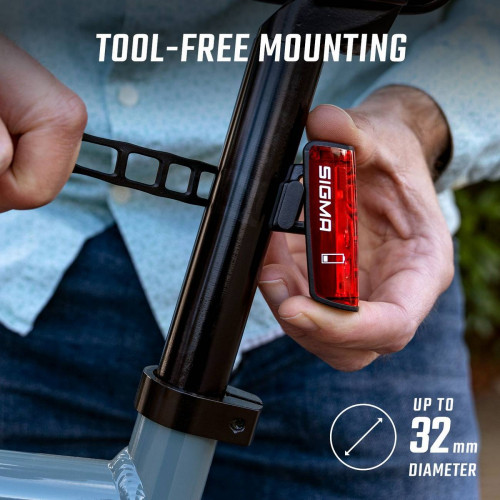 Aizmugurējais lukturis Sigma Buster 80 USB