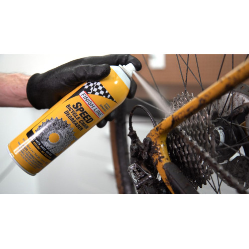 Transmisijas tīrītājs/attaukotājs Finish Line Speed Bike Turbo aerosol 558ml